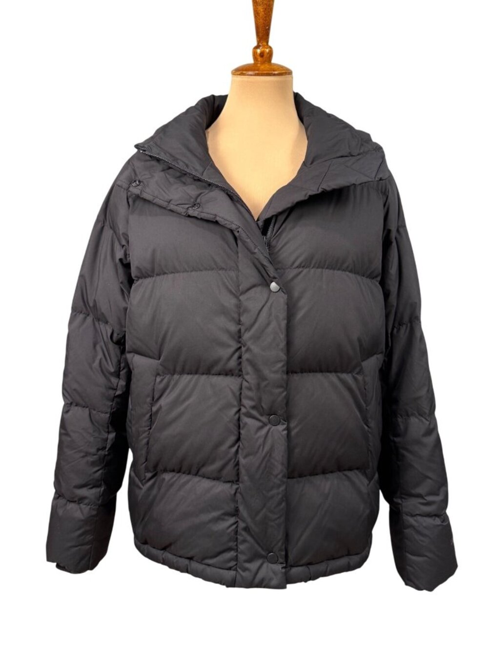 Lululemon Wunder Puff Jacket Womens Size 10 Black Down Filled Lightweight Insula